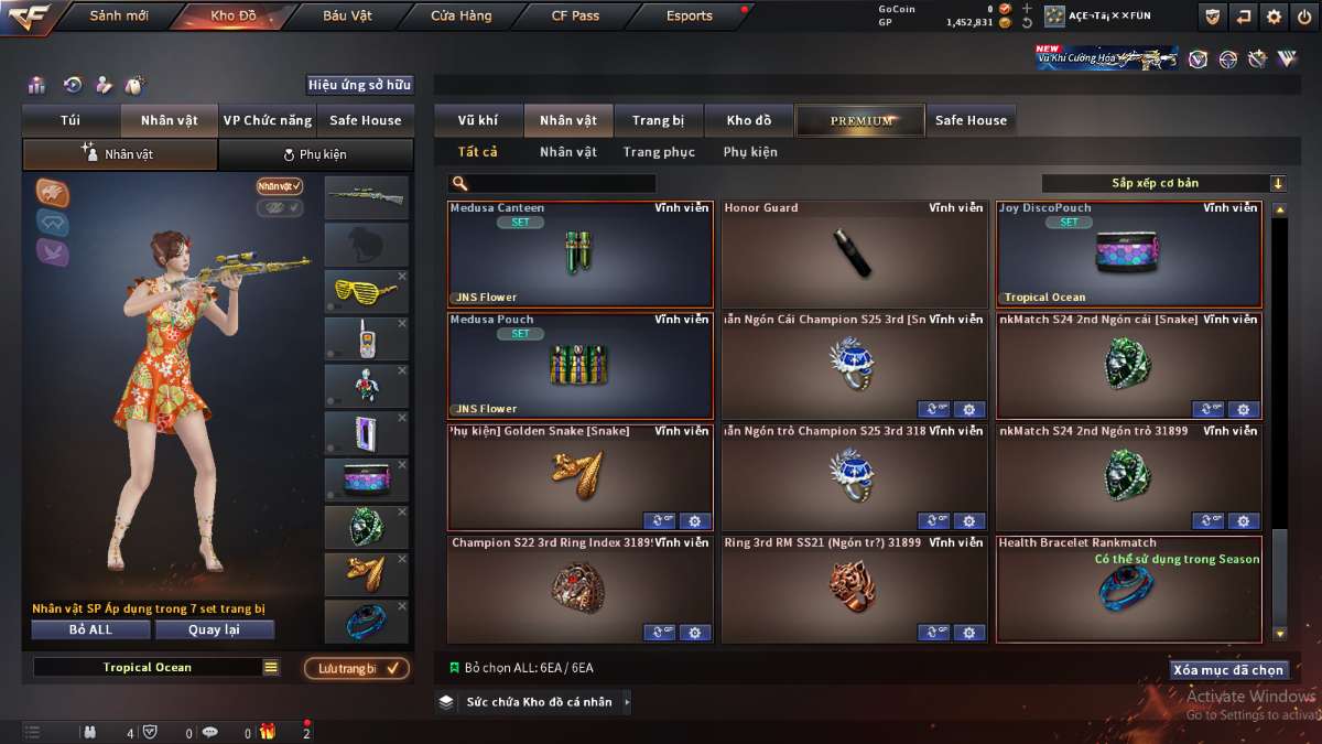 shop acc cf uy tin gia re